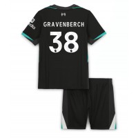 Fotbalové Dres Liverpool Ryan Gravenberch #38 Dětské Venkovní 2024-25 Krátký Rukáv (+ trenýrky)